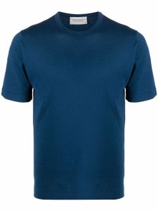 John Smedley t-shirt en jersey de coton - Bleu