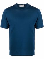 John Smedley t-shirt en jersey de coton - Bleu - thumbnail