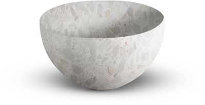 Looox Ceramic Terrazzo Small Compacte waskom Ø 23x13 cm Beige