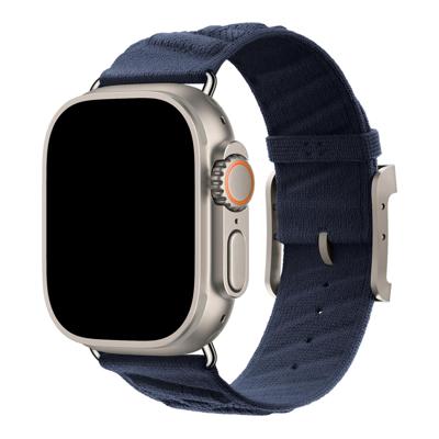 Apple Watch Bandje Averro - Nylon - Middernachtblauw - Apple Watch Bandje Averro - Nylon - Middernachtblauw -