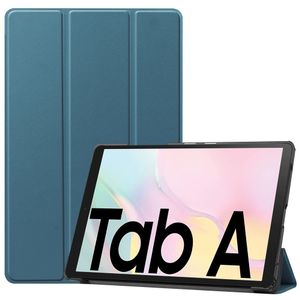 3-Vouw sleepcover hoes - Samsung Galaxy Tab A7 (2020) - Army Groen