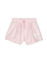 MSGM Kids short en coton à logo imprimé - Rose - thumbnail