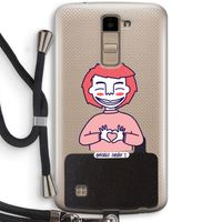 Hartje: LG K10 (2016) Transparant Hoesje met koord