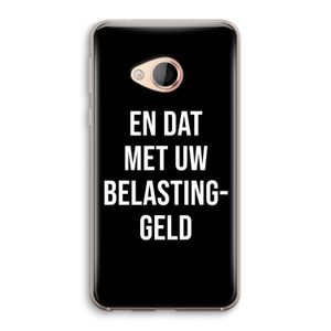 Belastinggeld - Zwart: HTC U Play Transparant Hoesje