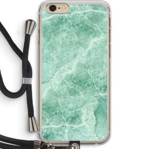 Groen marmer: iPhone 6 PLUS / 6S PLUS Transparant Hoesje met koord