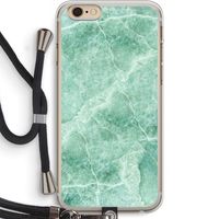 Groen marmer: iPhone 6 PLUS / 6S PLUS Transparant Hoesje met koord
