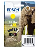 Epson Elephant Singlepack Yellow 24XL Claria Photo HD Ink