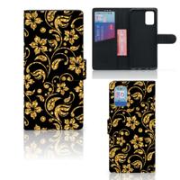 Samsung Galaxy A02s | M02s Hoesje Gouden Bloemen
