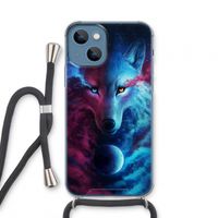 Where Light And Dark Meet: iPhone 13 mini Transparant Hoesje met koord