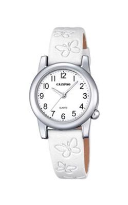 Horlogeband Calypso K5711-1 Leder Wit