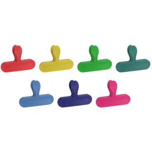 Excellent Houseware vershoudklemmen/vershoudclips - 7x - multicolor - kunststof