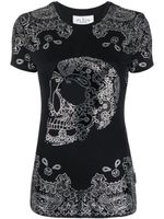 Philipp Plein t-shirt à ornements strassés - Noir