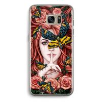 Lady Moth: Samsung Galaxy S7 Edge Transparant Hoesje