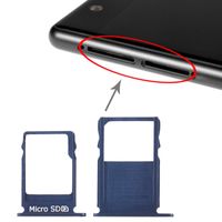 SIM-kaartlade + Micro SD-kaartlade voor Nokia 3 TA-1020 TA-1028 TA-1032 TA-1038(Blauw)