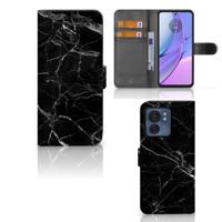 Motorola Edge 40 | Bookcase | Marmer Zwart - Origineel Cadeau Vader | Portemonnee hoesje