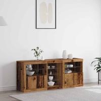 Dressoir Oud hout 162 x 37 x 67 cm Bewerkt hout