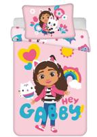 Gabby&apos;s Dollhouse dekbedovertrek Hey Gabby- 100 x 135 cm - Katoen