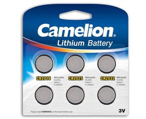 Camelion Lithium 6 blister 2x CR2032, 2x CR2025, 2x CR2016