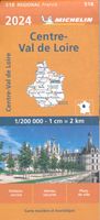 Wegenkaart - landkaart 518 Centre - Val de Loire - midden Frankrijk 2024 | Michelin