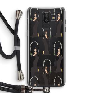 Pop Some Kim: Samsung Galaxy J8 (2018) Transparant Hoesje met koord