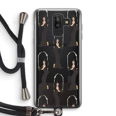 Pop Some Kim: Samsung Galaxy J8 (2018) Transparant Hoesje met koord