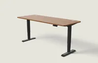 Desktronic HomePro bureau Zwart / Walnoot / 200x80 cm