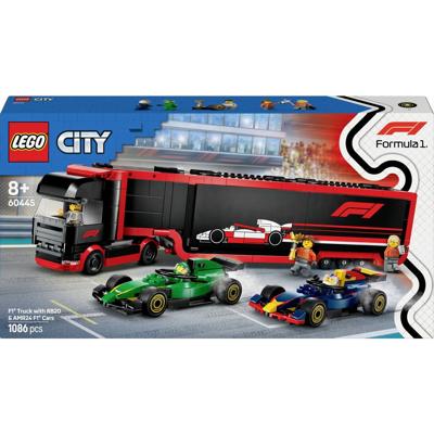 LEGO® CITY 60445 F1 ® bestelwagen met RB20 & AMR24 F1 ® raceautos
