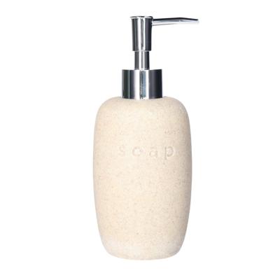 Items Zeeppompje - creme - keramiek - 18 cm - navulbaar - toilet/badkamer