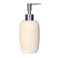 Items Zeeppompje - creme - keramiek - 18 cm - navulbaar - toilet/badkamer