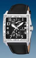 Horlogeband Festina F16570-6 Leder Zwart 28mm