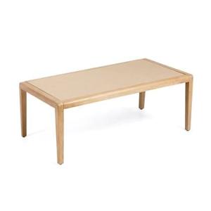 Kave Home - Better salontafel in beige polybeton en massief acaciahout