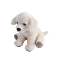 Pluche knuffel Blonde Labrador hond van 13 cm - thumbnail