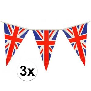 3x Engelse vlaggetjes 7 mt
