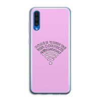 Home Is Where The Wifi Is: Samsung Galaxy A50 Transparant Hoesje