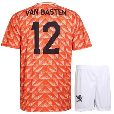 EK 88 Voetbaltenue van Basten - Nederlands Elftal - Oranje - Kind en Volwassenen