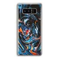 Black Unicorn: Samsung Galaxy Note 8 Transparant Hoesje