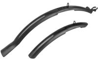 M-Wave kunststof spatbordset 26-29 inch universeel zwart op kaart