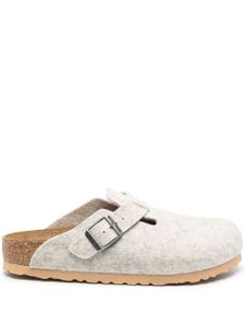 Birkenstock mules Boston en feutre de laine - Tons neutres