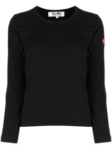 Comme Des Garçons Play sweat à patch logo - Noir