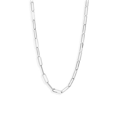TFT Zilveren Ketting Paperclip 3,7 mm 41 + 4 cm