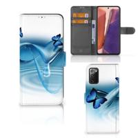 Samsung Galaxy Note 20 | Telefoonhoesje | Met pasjeshouder | Vlinders