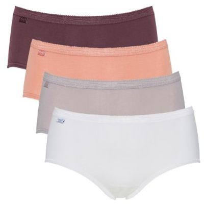 Sloggi 4 stuks Basic Plus Midi Color