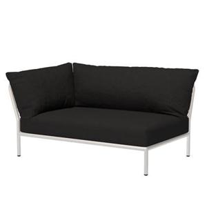 Houe Level2 linker hoek 2-zits loungebank frame wit stof Char