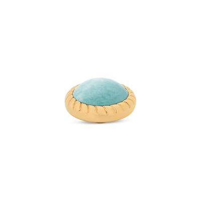 Melano Vivid Rope Steentje Amazonite Goud