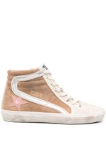 Golden Goose baskets Slide en daim - Tons neutres - thumbnail