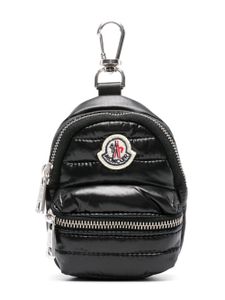 Moncler porte-clés Kilia à breloque sac à dos - Noir