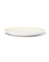 HEMA Dinerbord Ø26cm Tafelgenoten New Bone Wit Met Geel (White) - thumbnail