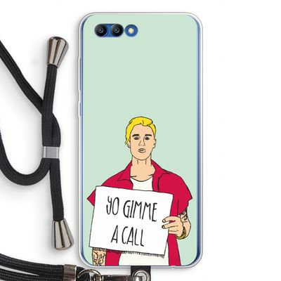 Gimme a call: Honor 10 Transparant Hoesje met koord