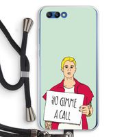 Gimme a call: Honor 10 Transparant Hoesje met koord
