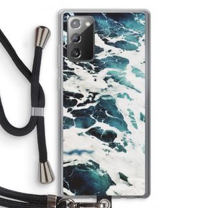 Golven: Samsung Galaxy Note 20 / Note 20 5G Transparant Hoesje met koord